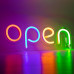 Неонова вивіска "OPEN" RGB кожна буква (з контролером)