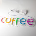 Неонова вивіска "COFFEE" MONO (з контролером)