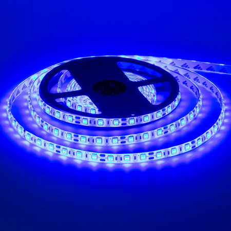 Світлодіодна стрічка синя 24V smd5050 60LED/м IP65