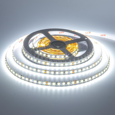 Світлодіодна стрічка біла холодна 24V AVT smd2835 120LED/м IP20