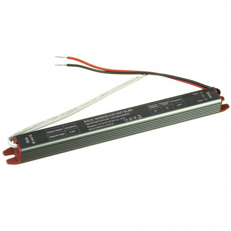 Блок живлення вузький 12 В 2А 24Вт IP20 AVT SLIM