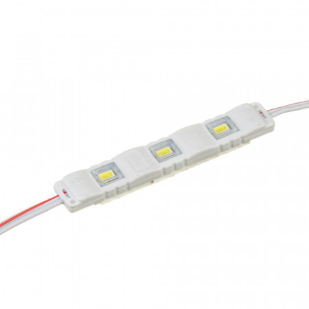 Світлодіодний модуль 12В білий холодний 3led smd5730 1W IP65