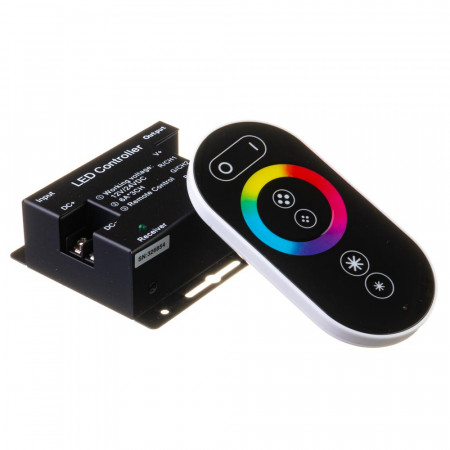 Контролер RGB 18A, 12Вт (Radio 6 кнопок) чорний