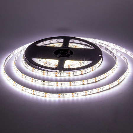 Світлодіодна стрічка 12В біла 60led/m AVT smd2835 IP20, 1м