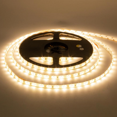 Світлодіодна стрічка 12В біла тепла 60led/m AVT smd3528 IP65, 1м