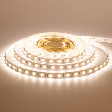 Світлодіодна стрічка 12В біла тепла 60led/m AVT smd5050 IP65, 1м