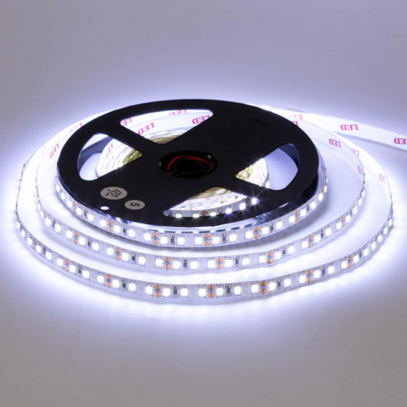 Світлодіодна стрічка 12В холодна біла 120led/m AVT smd2835 IP20, 1м