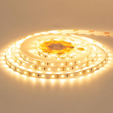 Світлодіодна стрічка 12В тепла біла 60led/m Motoko smd2835 IP20, 1м