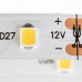 Світлодіодна стрічка 12В тепла біла 60led/m Motoko smd2835 IP20, 1м
