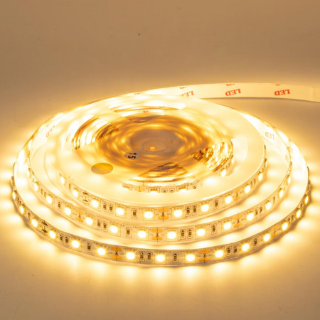 Світлодіодна стрічка 12В тепла біла 60led/m Motoko smd5050 IP20, 1м