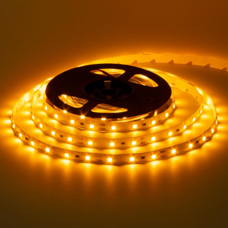 Світлодіодна стрічка 12В жовта 60led/m IP20 smd2835, 1м
