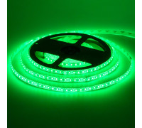 Світлодіодна стрічка 12В зелена 120led/m smd2835 IP20, 1м