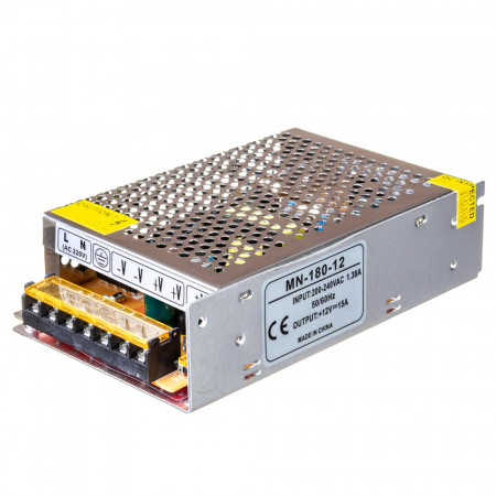 Блок живлення 12В MN-15А 180W IP20