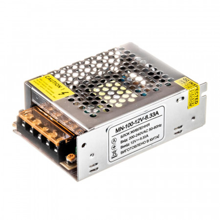 Блок живлення 12В MN-8.3А 100W IP20