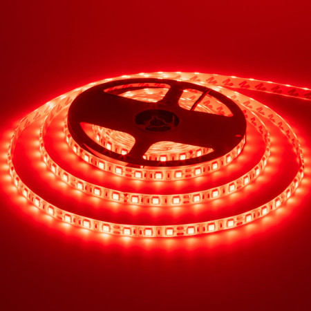 Світлодіодна стрічка 12В червона 60led/m IP65 smd5050, 1м