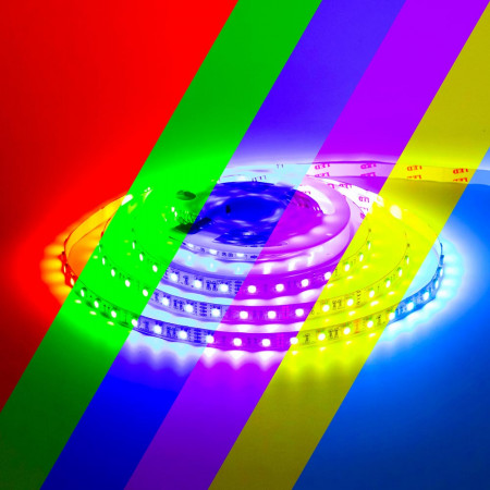 Світлодіодна стрічка 12В 60led/m RGB Motoko IP20 smd5050, 1м