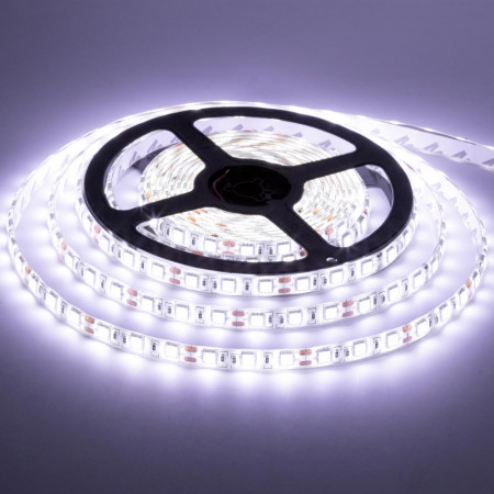 Світлодіодна стрічка 12В біла 60led/m smd5050 IP20, 1м
