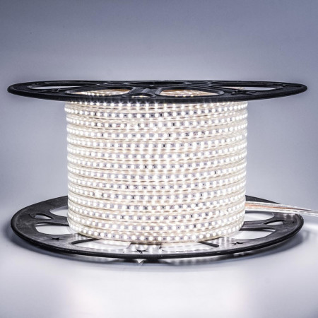 Світлодіодна стрічка 220В біла AVT 120led/m smd2835 4W/m IP65, 1м