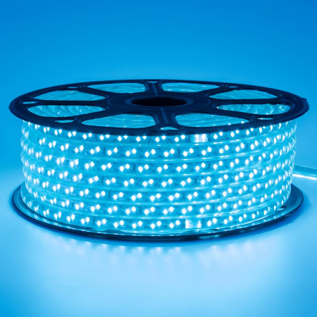 Світлодіодна стрічка 220В синя 120led/m smd2835 12W/m IP65, 1м