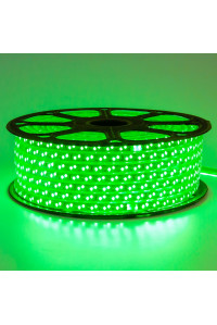 Світлодіодна стрічка 220В зелена 120led/m smd2835 12W/m IP65, 1м