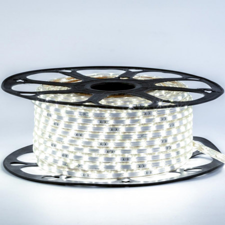 Світлодіодна стрічка 220В нейтральна біла 120led/m smd3014 5,5W/m IP65, 1м