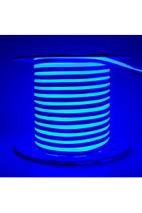 Світлодіодний неон 220В синій AVT 120led/m smd2835 7W/m IP65, 1м