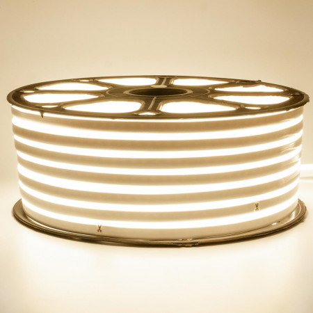 Світлодіодний неон 220В білий теплий 120led/m smd2835 12W/m IP65, 1м