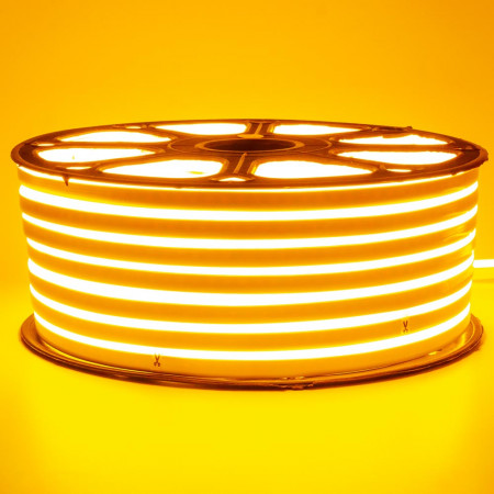 Світлодіодний неон 220В жовтий 120led/m smd2835 12W/m IP65, 1м