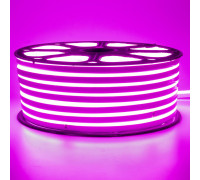 Світлодіодний неон 220В рожевий 120led/m smd2835 12W/m IP65, 1м