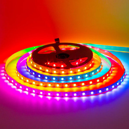 Світлодіодна стрічка адресна AVT 5В WS2812B 60led/m IP20 smd5050, 1м