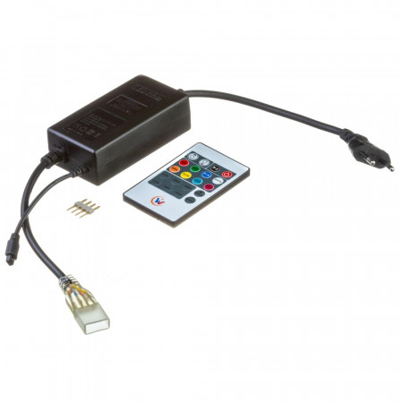 Адаптер живлення світлодіодної стрічки 220В Multi-Color smd2835-180 лід/м + пульт + контролер + конектор 4pin