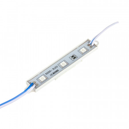 Світлодіодний модуль 12В синій 3led smd5050 0.72W IP65
