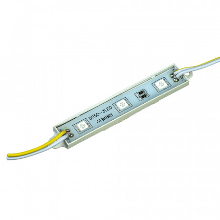 Світлодіодний модуль 12В жовтий 3led smd5050 0.72W IP65