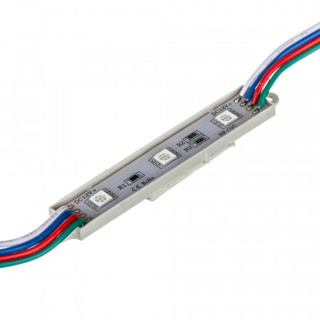 Світлодіодний модуль 12В 3led RGB smd5050 0.72W IP65