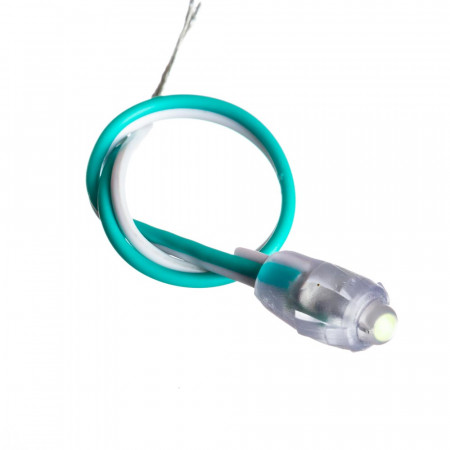 Світлодіод швидкого монтажу 12В зелений 1led 0.08W IP65