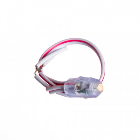 Світлодіод швидкого монтажу 12В червоний 1led 0.08W IP65