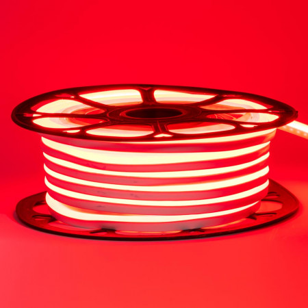 Світлодіодний неон 220В червоний AVT-1 120led/m smd2835 7W/m IP65, 1м
