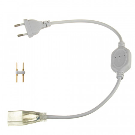 Адаптер живлення LED неону 220В 8 * 16mm + конектор 2pin