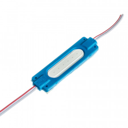 Світлодіодний модуль СОВ 12В синій 1led 2W овальний IP65
