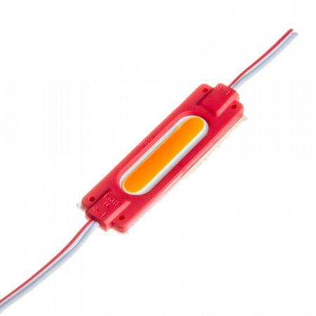 Світлодіодний модуль СОВ 12В червоний 1led 2W овальний IP65