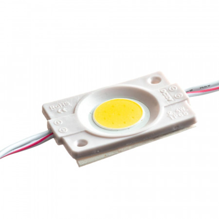 Світлодіодний модуль 12 В білий теплий СОВ круглий 1led 2,4 Вт IP65