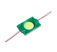 Світлодіодний модуль СОВ 12В зелений 1led 2.4W круглий IP65