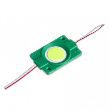 Світлодіодний модуль СОВ 12В зелений 1led 2.4W круглий IP65