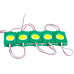 Світлодіодний модуль СОВ 12В зелений 1led 2.4W круглий IP65