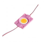 Світлодіодний модуль СОВ 12В рожевий 1led 2.4W круглий IP65