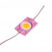 Світлодіодний модуль СОВ 12В рожевий 1led 2.4W круглий IP65