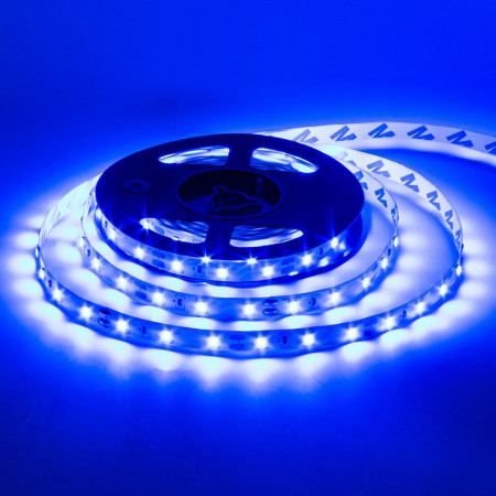 Світлодіодна стрічка синя 12 В AVT smd3528 60led IP20, 1м
