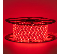 Світлодіодна стрічка червона 220В 48led/m smd2835 6W/m IP65, 1м