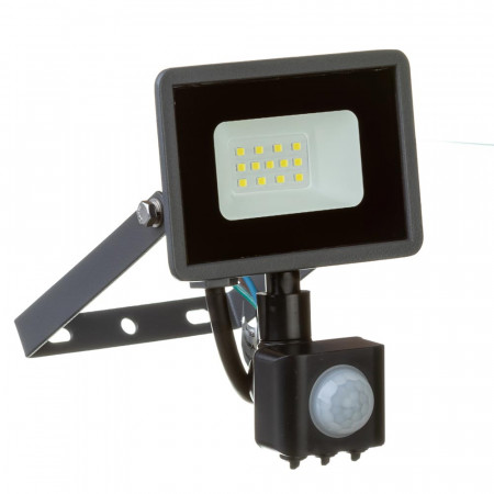 Led прожектор з датчиком руху AVT 10Вт IP65 6000К