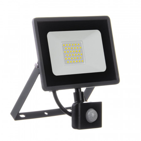 Led прожектор із датчиком руху AVT 30Вт IP65 6000К
